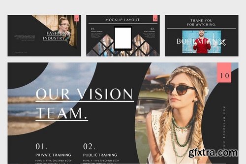 Bohemian Fashion Catalogue Keynote Template