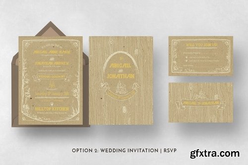 Forest Theme Wedding Invitation