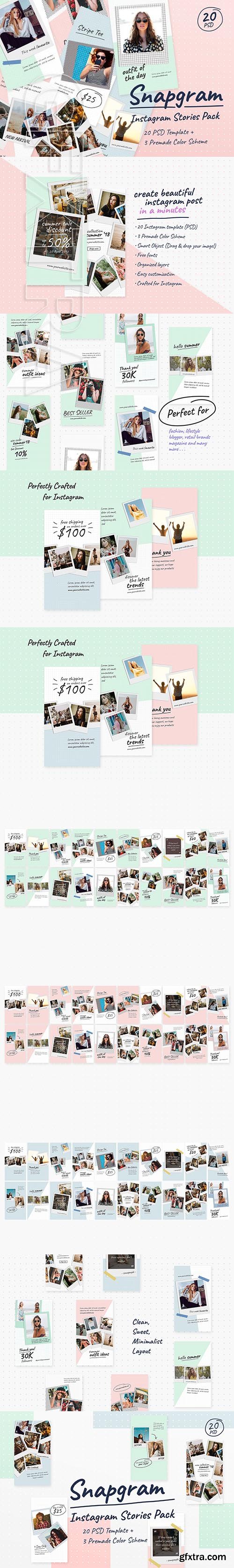 CreativeMarket - Instagram Stories Pack - Snapgram 2581242