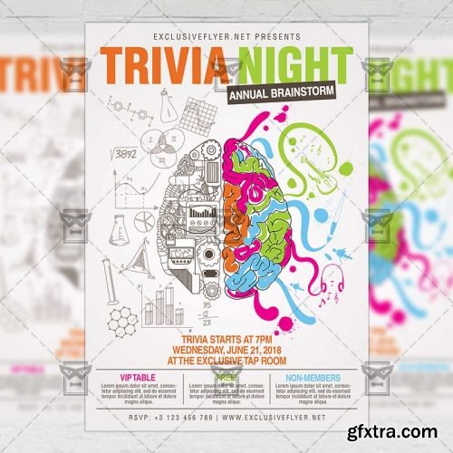 Trivia Night – Community A5 Flyer Template