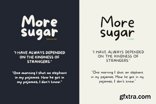 More Sugar Font Family - 3 Fonts