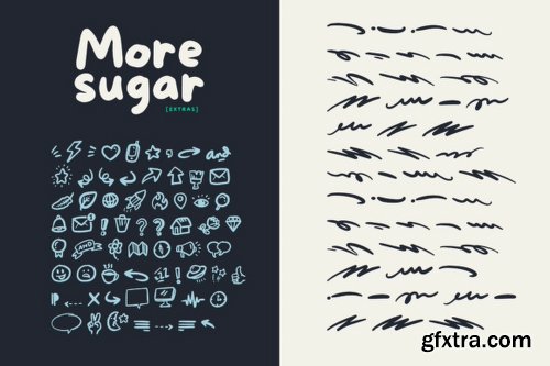 More Sugar Font Family - 3 Fonts