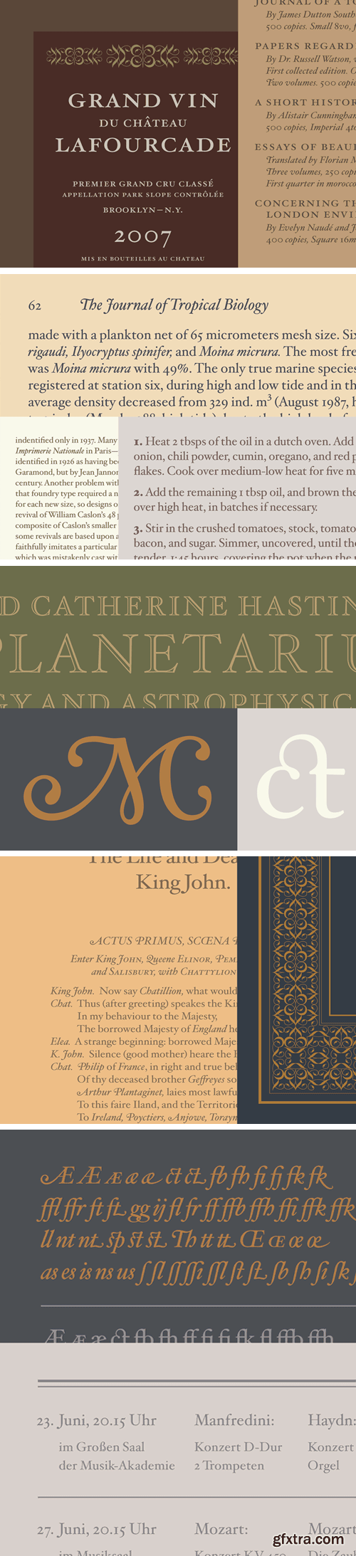 Hoefler Text Pro 2018 Font Family