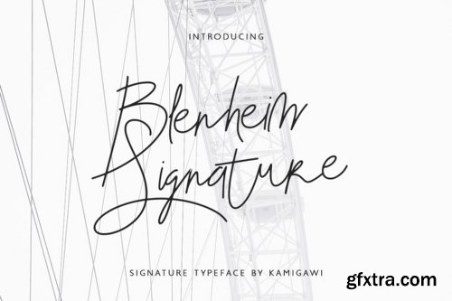 Blenheim Signature Font