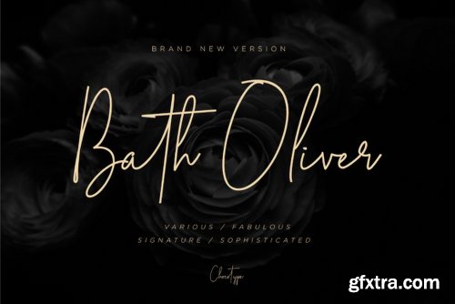 Bath Oliver Font Family - 2 Fonts