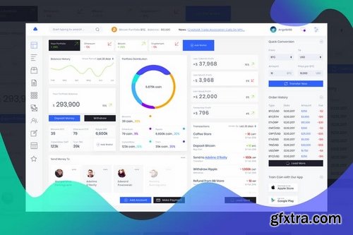 Admin Dashboard Cryptocurrency Bank Ui Kit