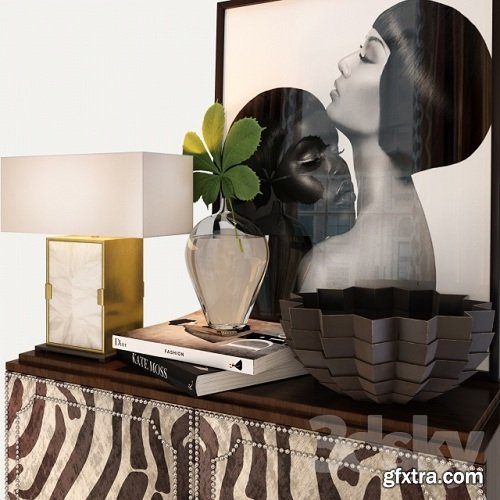 Horchow Vanna Zebra Cabinet