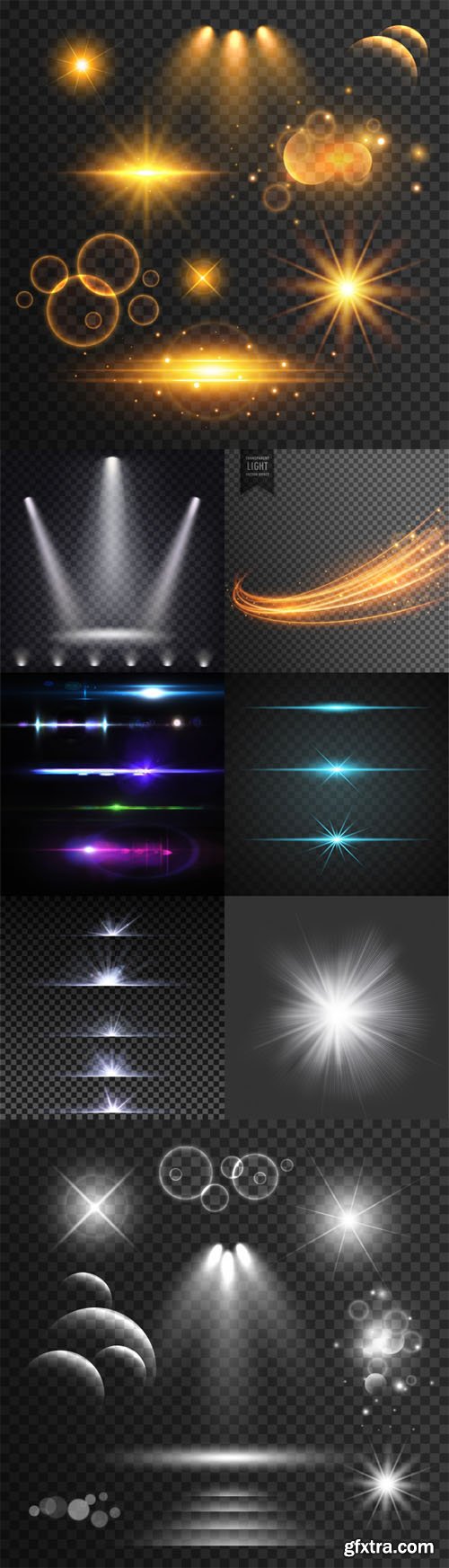 Light Effects Collection in [Ai/EPS/PSD]