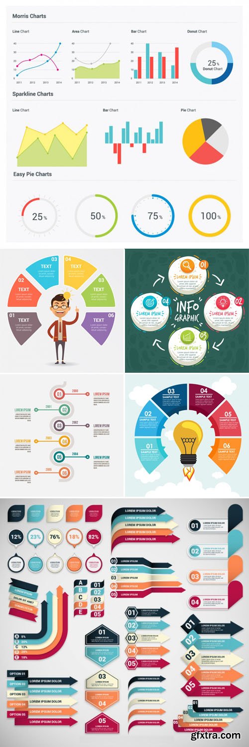 Infographic Templates Designs in Vector [Ai/EPS]