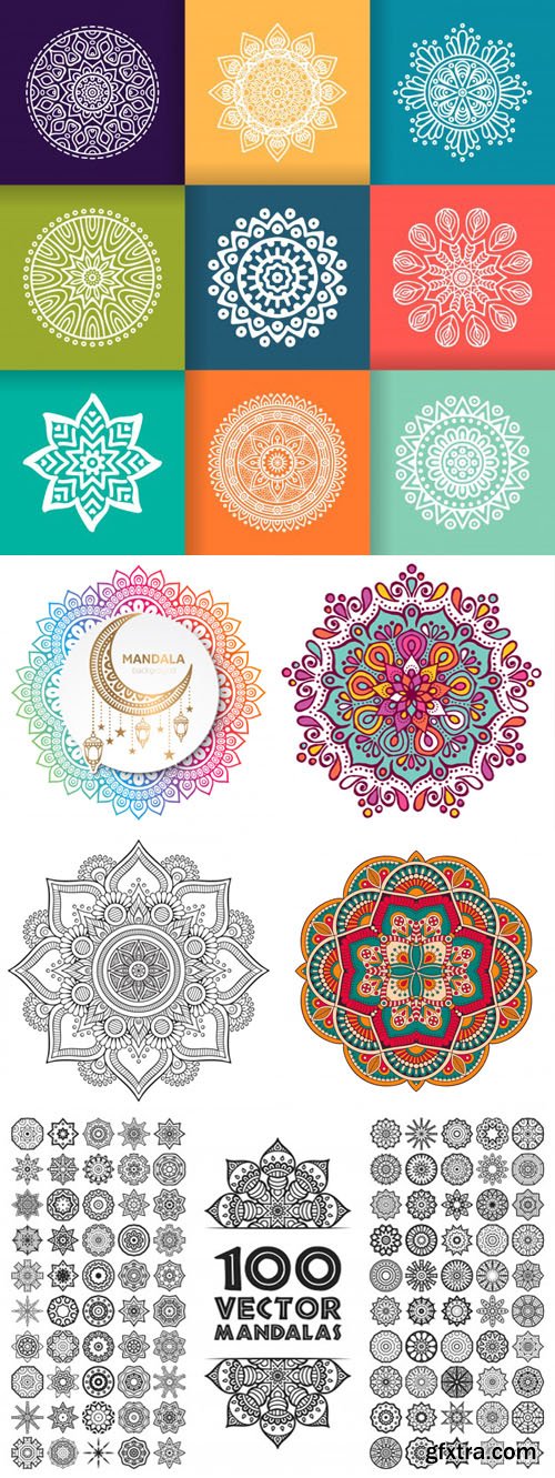 Collection of Mandala Templates in Vector [EPS]