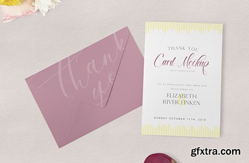 Thank You Card Mockup