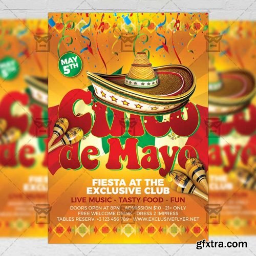 Cinco De Mayo Flyer – Seasonal A5 Template