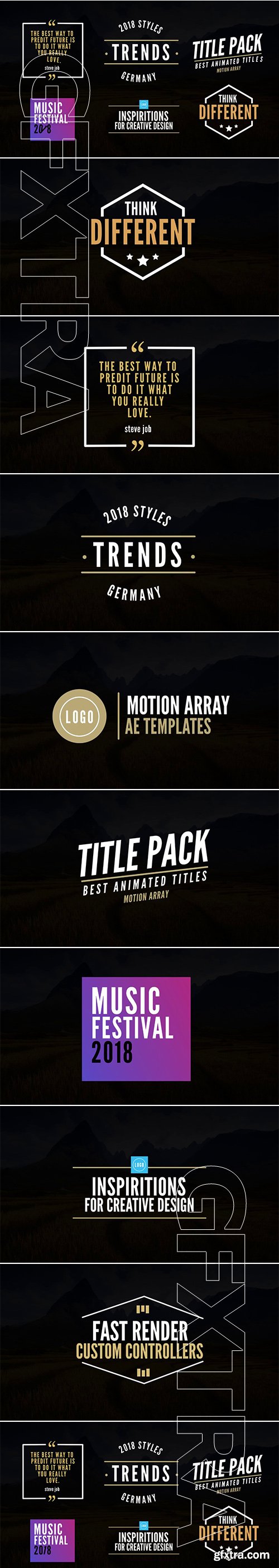 8 Titles Pack - After Effects 83682