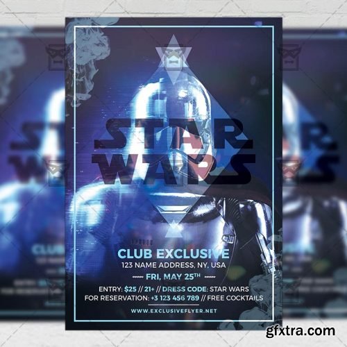 Star Wars Night – Club A5 Flyer Template