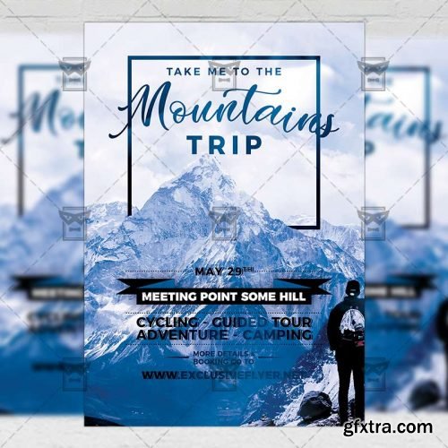 Mountains Trip – Seasonal A5 Flyer Template