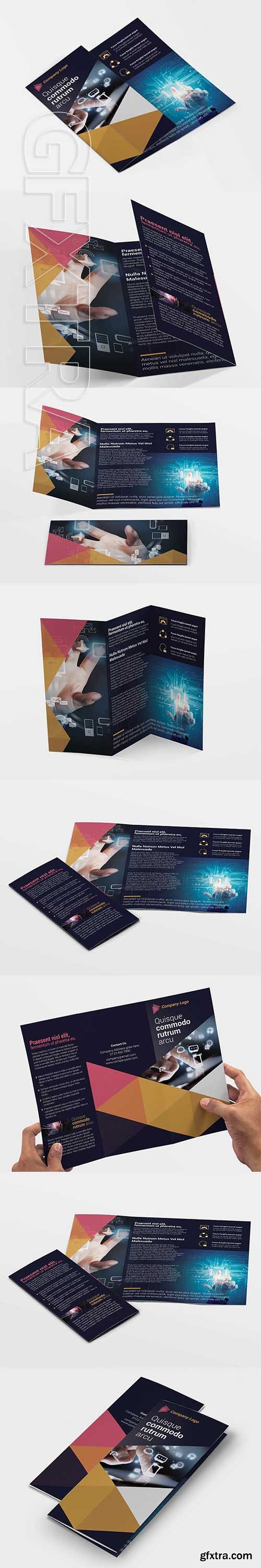 CreativeMarket - Trifold IT Technology Flyer Template 2581007