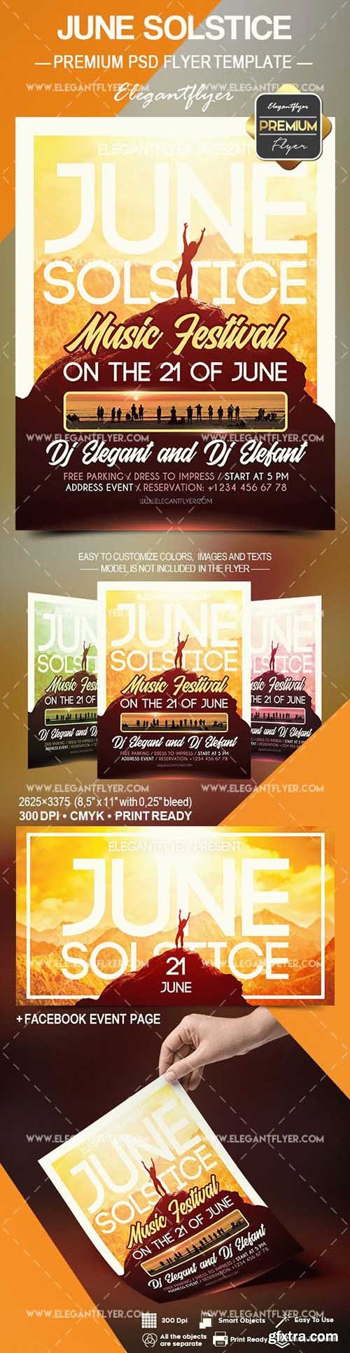 June Solstice – Flyer PSD Template