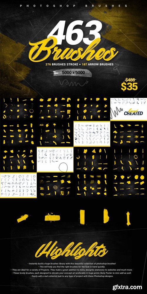 CM - 463 Stroke Brushes + Arrow Brushes 2546074