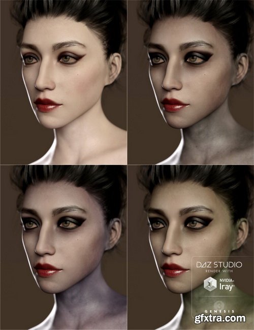 Daz3D - Ceridwen and Fantasy Skins for Genesis 3 Female