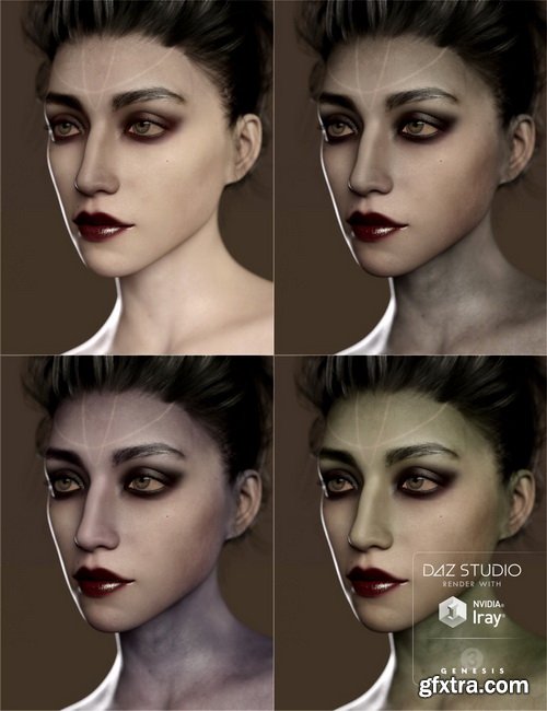 Daz3D - Ceridwen and Fantasy Skins for Genesis 3 Female