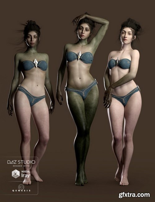 Daz3D - Ceridwen and Fantasy Skins for Genesis 3 Female