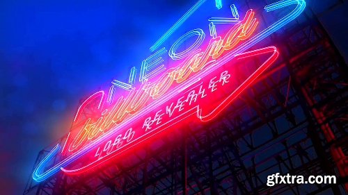 Videohive Neon Billboard Logo Revealer 21763750