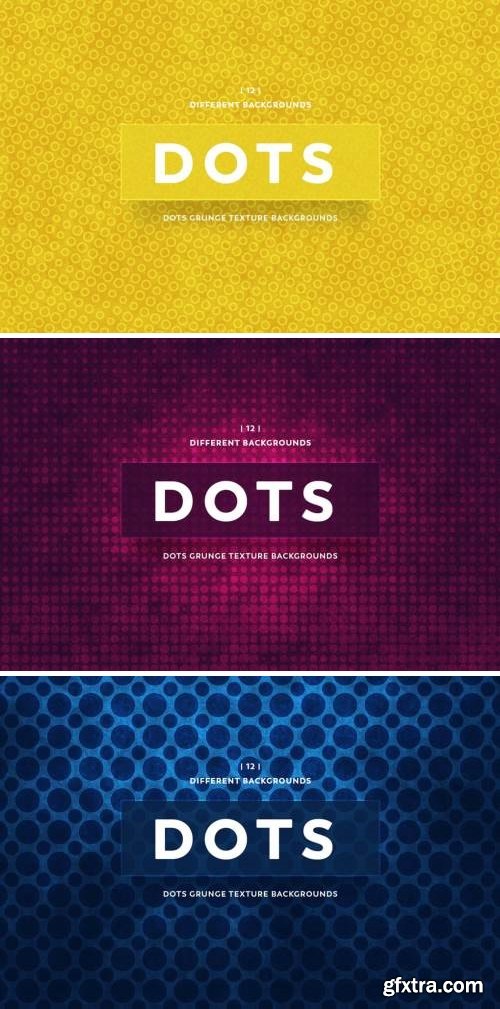 Dots Grunge Texture Backgrounds Bundle