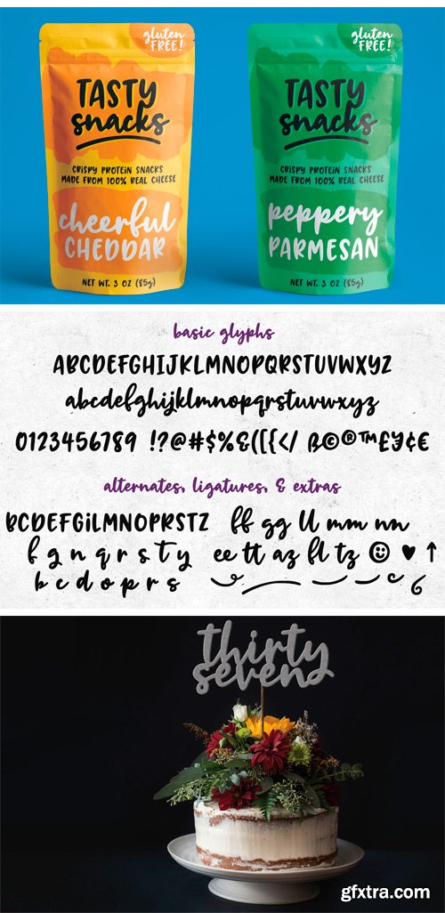 Fontbundles - Breaking Bread: A Chunky Script Font! 62998