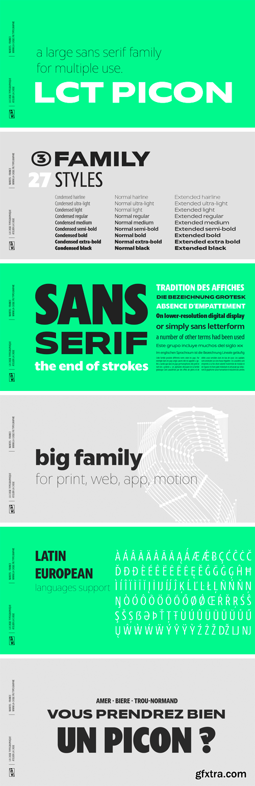 LCT Picon Font Family