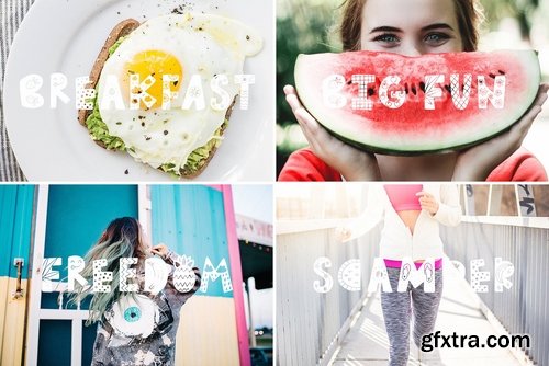 CM - Summer Day Typeface with Clipart! 2540187