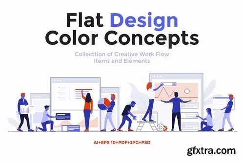 Modern Flat design People and Business concepts