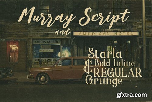 Murray Script Font Duo Font Family - 3 Fonts