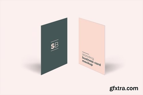 Standing Business Card Mockup