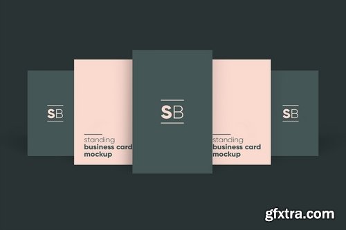 Standing Business Card Mockup