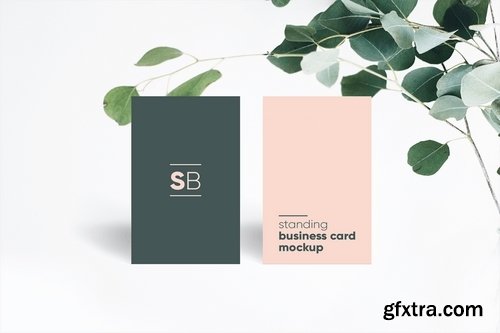 Standing Business Card Mockup