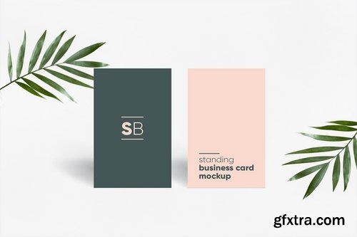 Standing Business Card Mockup