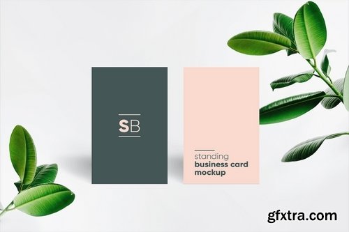 Standing Business Card Mockup