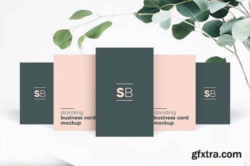 Standing Business Card Mockup