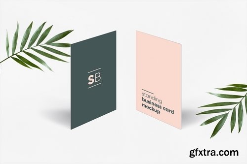 Standing Business Card Mockup