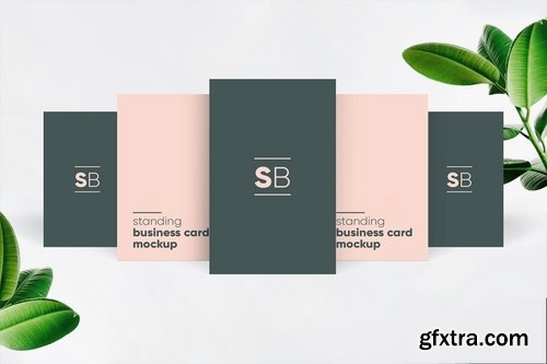 Standing Business Card Mockup