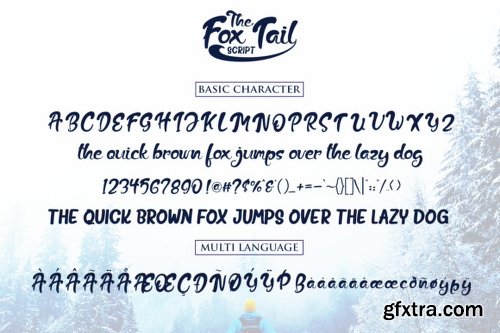 The Fox Tail Font Family - 3 Fonts