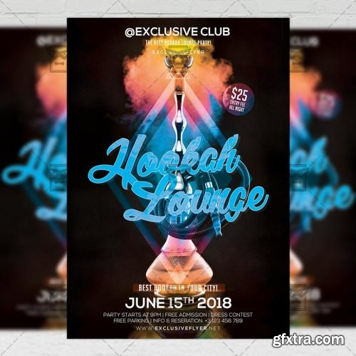 Hookah Lounge – Club A5 Flyer Template