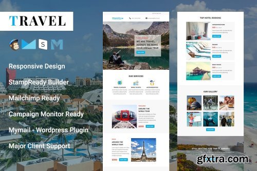 CM - Travel - Responsive Email Template 2126664