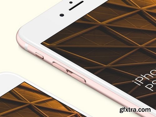 iPhone 6s Rose Gold PSD Mockup Pack