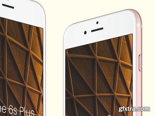 iPhone 6s Rose Gold PSD Mockup Pack