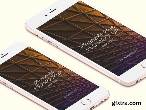 iPhone 6s Rose Gold PSD Mockup Pack