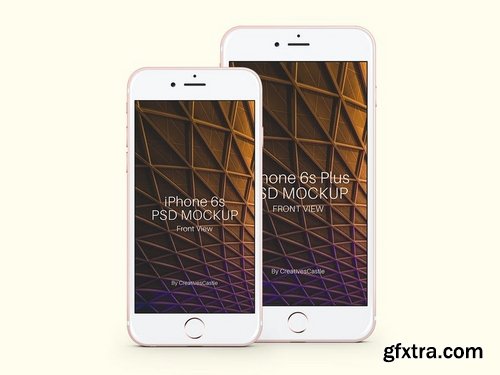 iPhone 6s Rose Gold PSD Mockup Pack