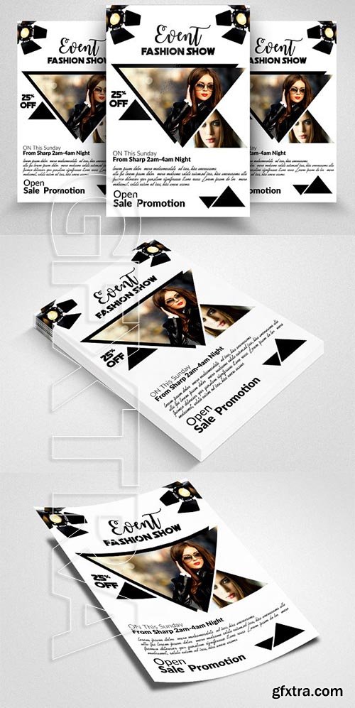 CreativeMarket - Fashion Vogue Flyer Template Vol 07 2580638