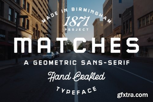 Matches Font Family - 4 Fonts