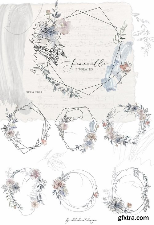 CM - Sensuale Watercolor Floral Clipart 2484565